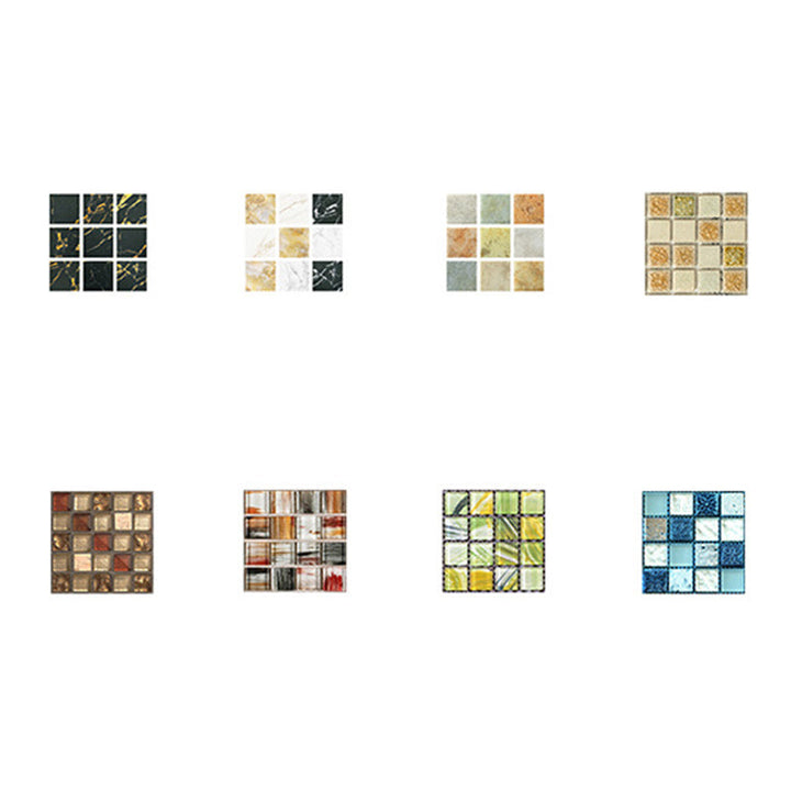 Lisslune | Square Mosaic Peel & Stick Tiles Waterproof Kitchen Splashback Tiles