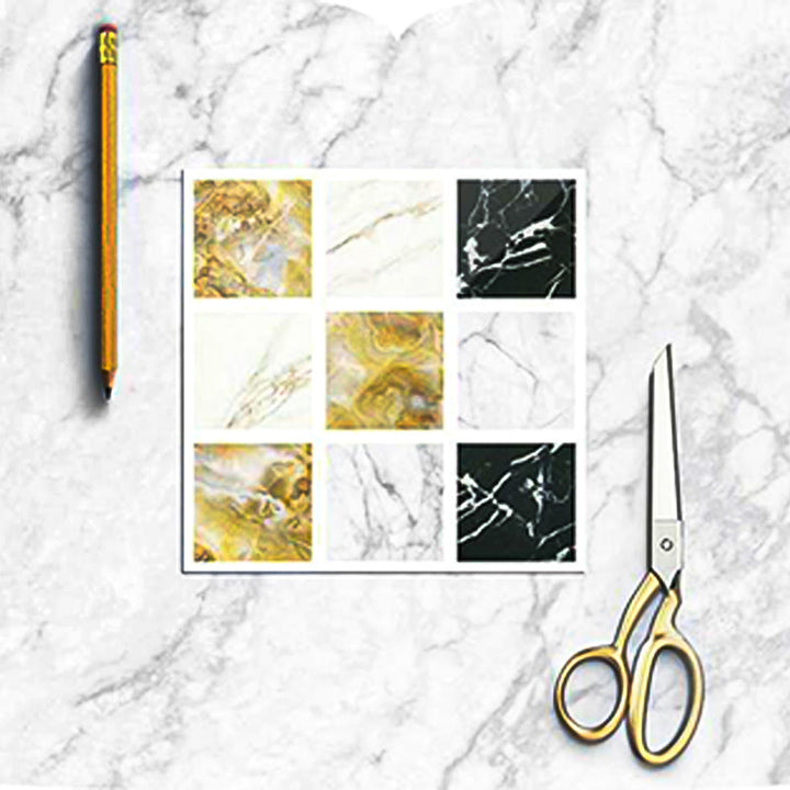 Lisslune | Square Mosaic Peel & Stick Tiles Waterproof Kitchen Splashback Tiles