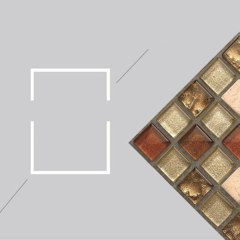 Lisslune | Square Mosaic Peel & Stick Tiles Waterproof Kitchen Splashback Tiles