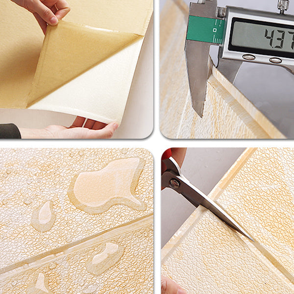 Lisslune | Modern Pearl Wall Bowls PVC Foam Wall Access Panel Peel and Stick Wall Tiles