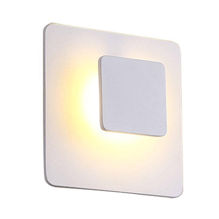 Lisslune | Square Acrylic Wall Mount Contemporary LED White Wall Light Lighting in White/Warm Light for the Living Room