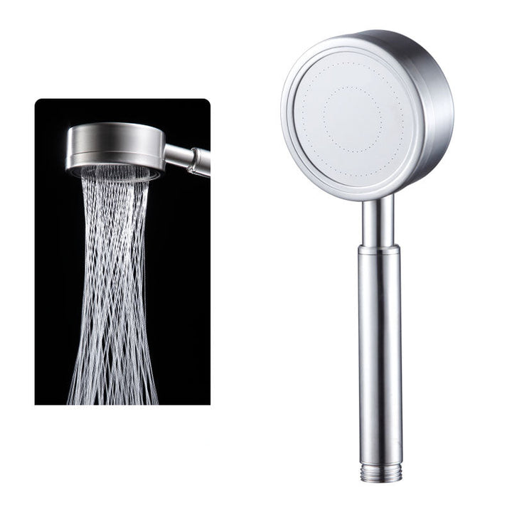 Lisslune | Round Water Filtration Handheld Shower Medium Flow Stainless Steel Handheld Shower