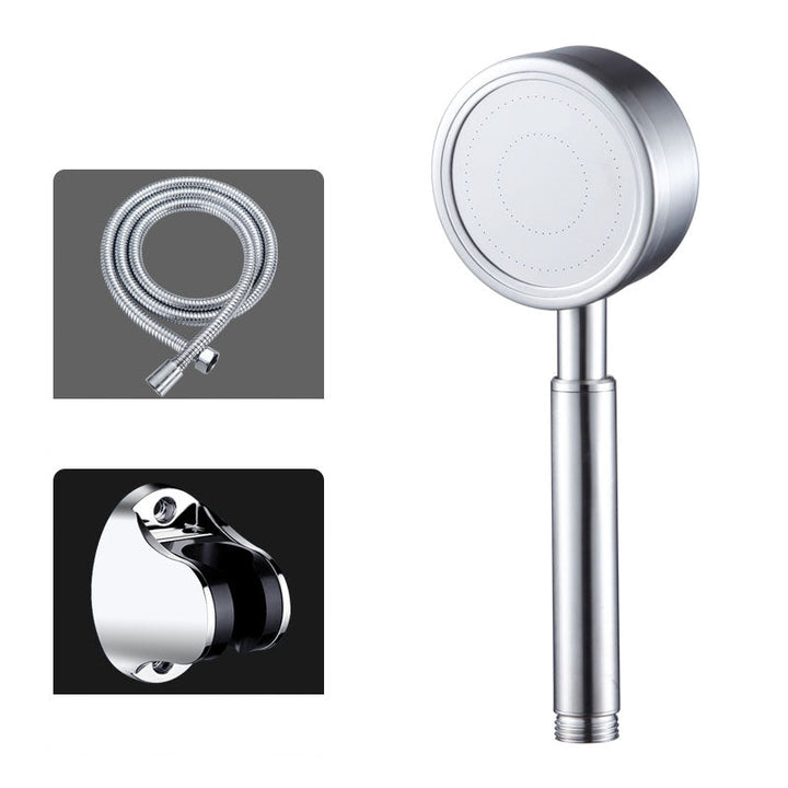 Lisslune | Round Water Filtration Handheld Shower Medium Flow Stainless Steel Handheld Shower