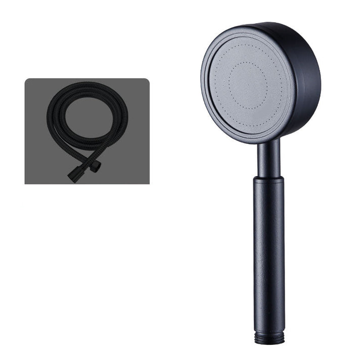 Lisslune | Round Water Filtration Handheld Shower Medium Flow Stainless Steel Handheld Shower