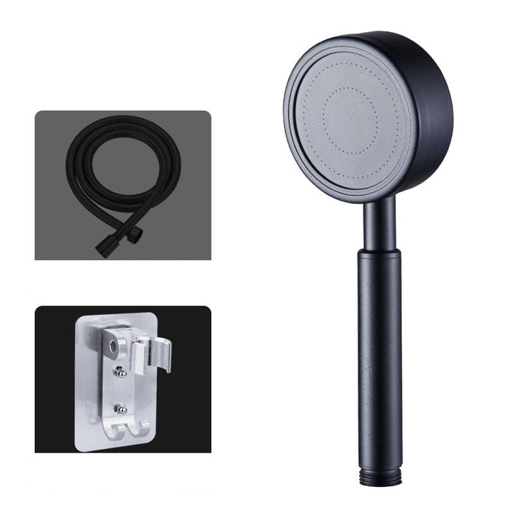 Lisslune | Round Water Filtration Handheld Shower Medium Flow Stainless Steel Handheld Shower