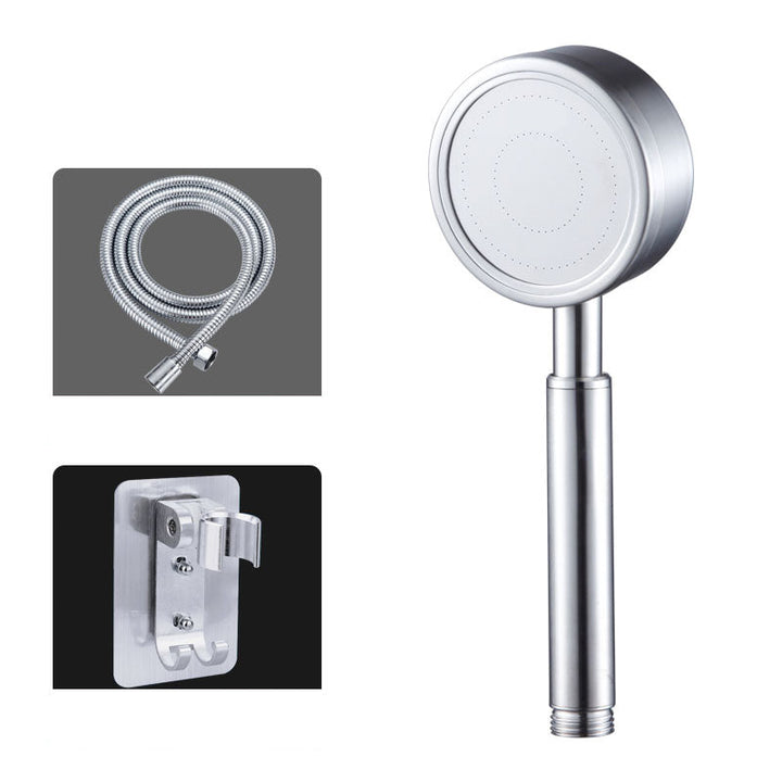 Lisslune | Round Water Filtration Handheld Shower Medium Flow Stainless Steel Handheld Shower