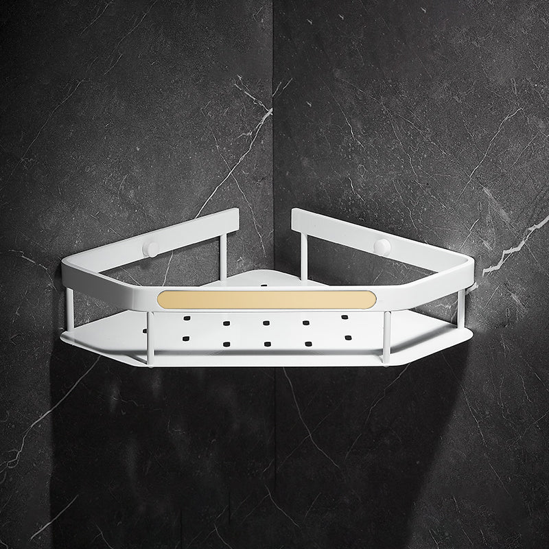 Lisslune | Matt white 3-piece modern bathroom accessory set, bathroom shelf