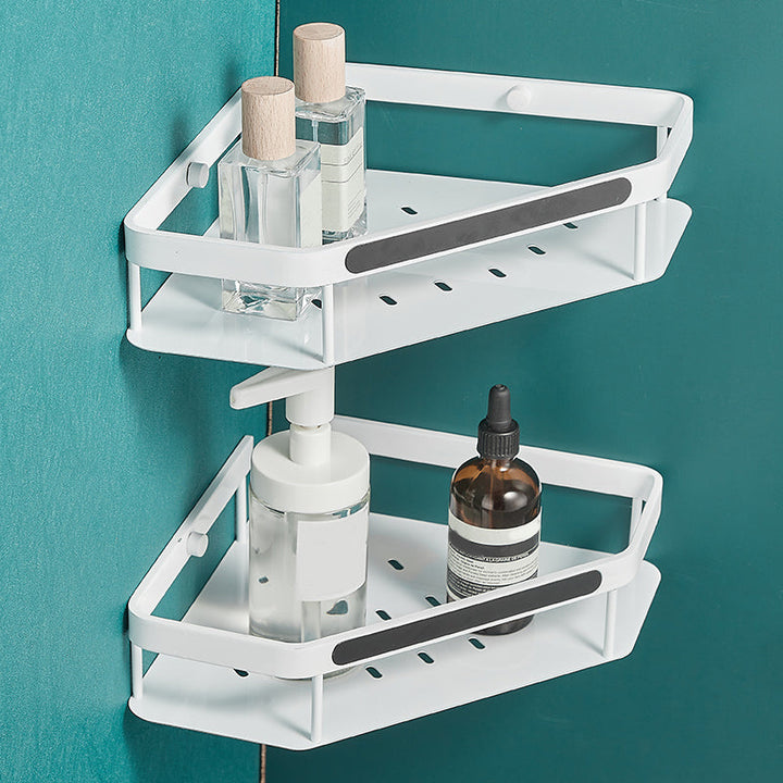 Lisslune | Matt white 3-piece modern bathroom accessory set, bathroom shelf