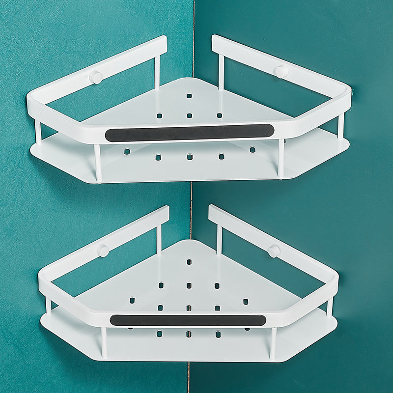 Lisslune | Matt white 3-piece modern bathroom accessory set, bathroom shelf