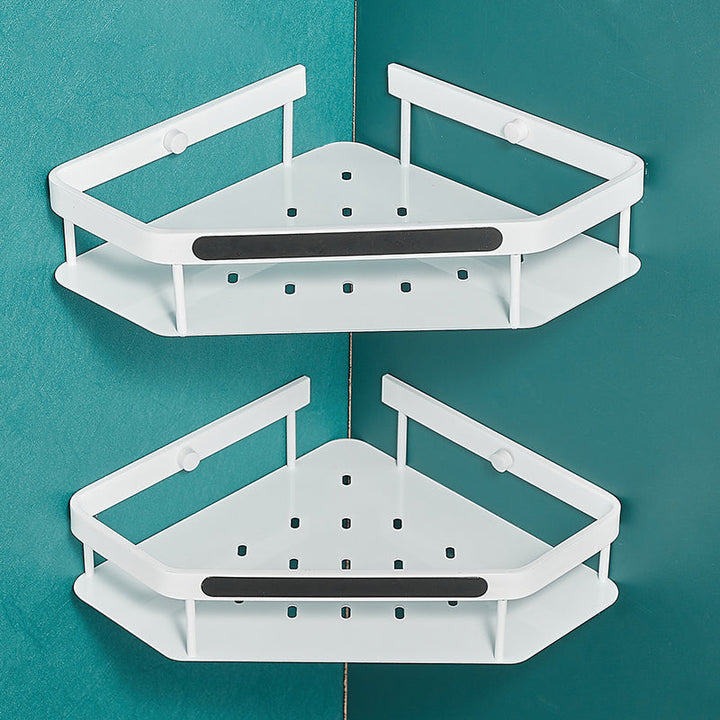 Lisslune | Matt white 3-piece modern bathroom accessory set, bathroom shelf