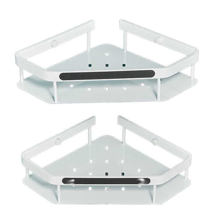 Lisslune | Matt white 3-piece modern bathroom accessory set, bathroom shelf