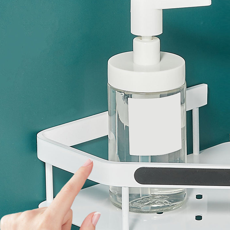 Lisslune | Matt white 3-piece modern bathroom accessory set, bathroom shelf