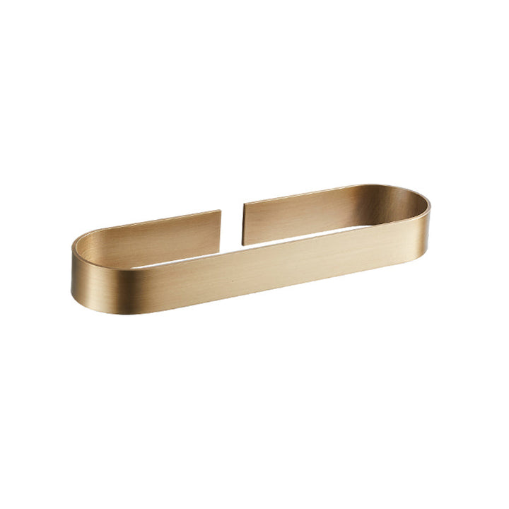 Lisslune | 2-piece modern bathroom hardware set in gold/black, towel holder