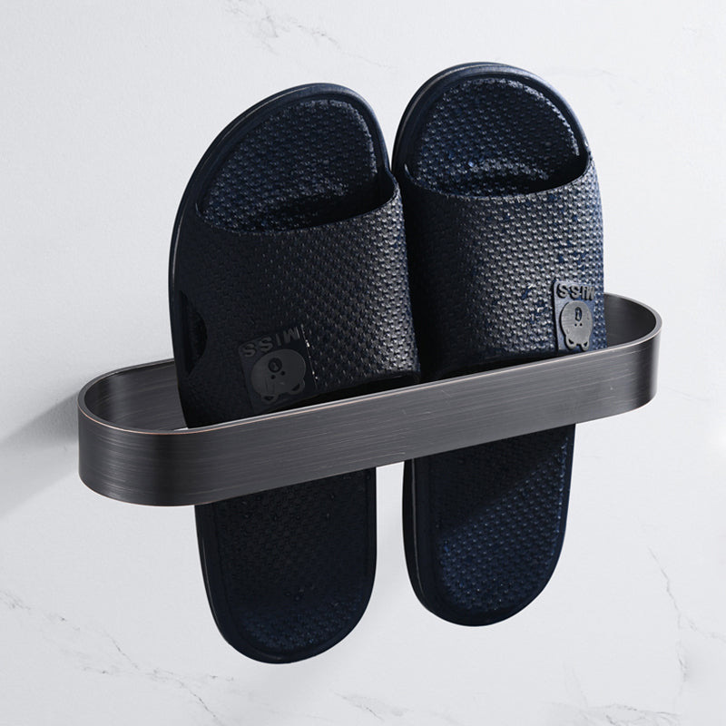 Lisslune | 2-piece modern bathroom hardware set in gold/black, towel holder