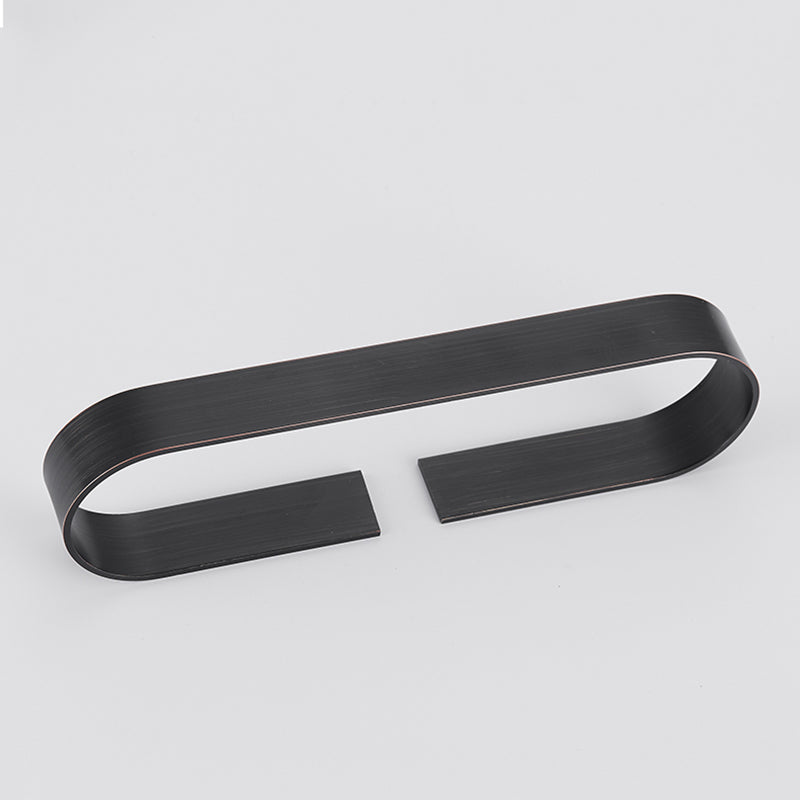Lisslune | 2-piece modern bathroom hardware set in gold/black, towel holder