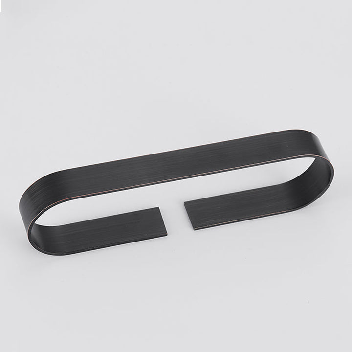 Lisslune | 2-piece modern bathroom hardware set in gold/black, towel holder