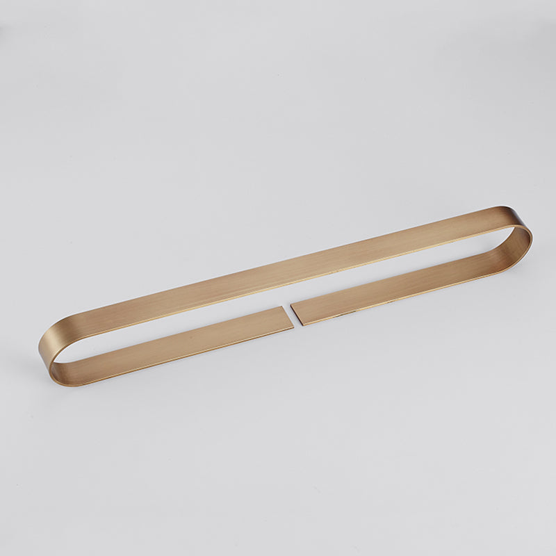 Lisslune | 2-piece modern bathroom hardware set in gold/black, towel holder