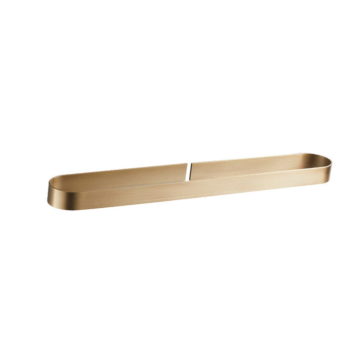 Lisslune | 2-piece modern bathroom hardware set in gold/black, towel holder