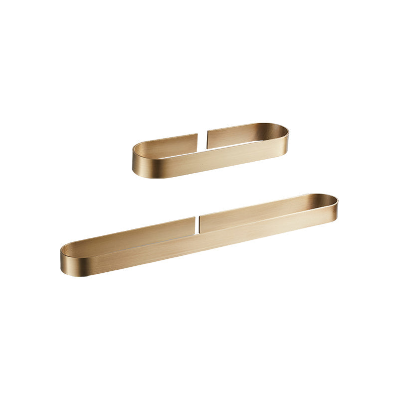 Lisslune | 2-piece modern bathroom hardware set in gold/black, towel holder