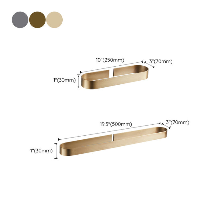 Lisslune | 2-piece modern bathroom hardware set in gold/black, towel holder