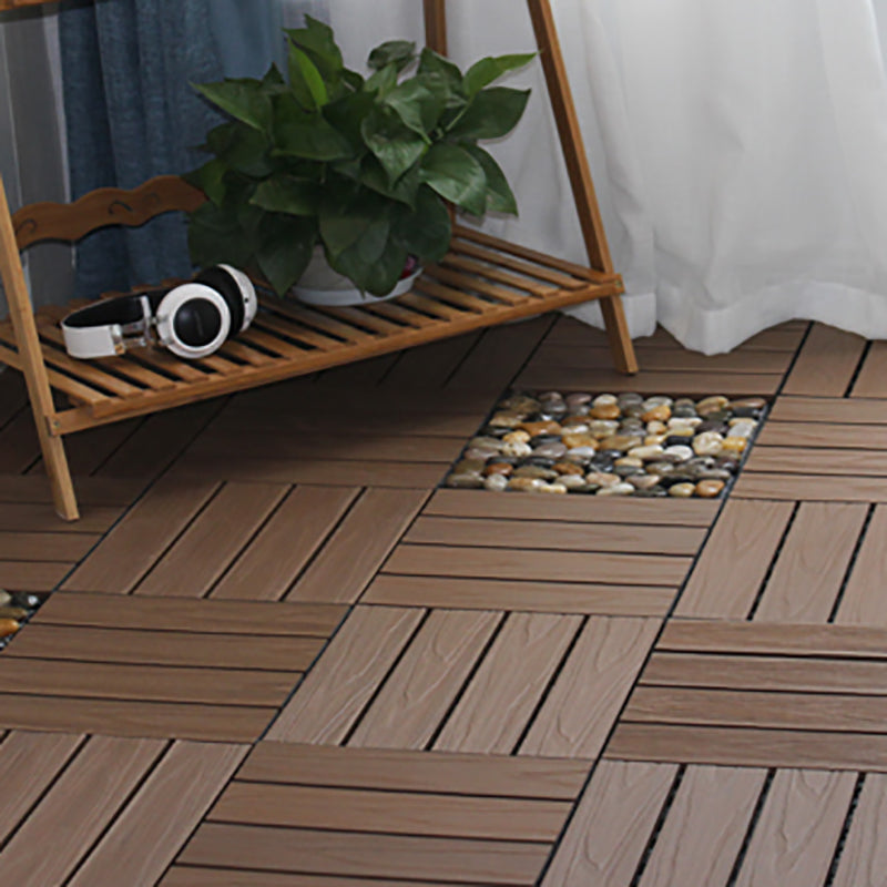 Lisslune | Outdoor Ground Board Strips Composite Waterproof Square Deck Board