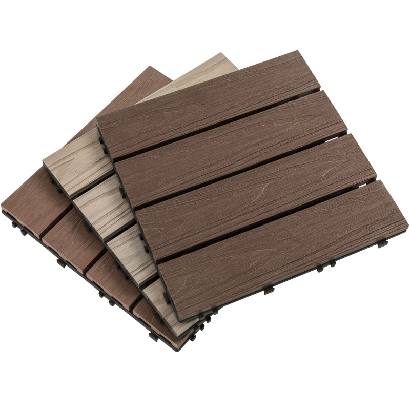 Lisslune | Outdoor Ground Board Strips Composite Waterproof Square Deck Board
