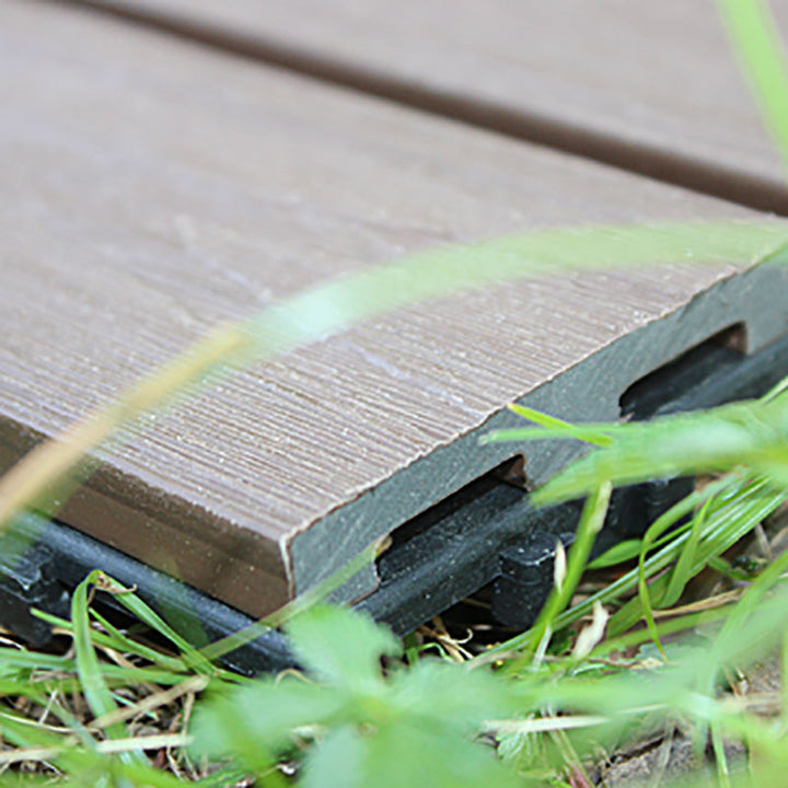 Lisslune | Outdoor Ground Board Strips Composite Waterproof Square Deck Board