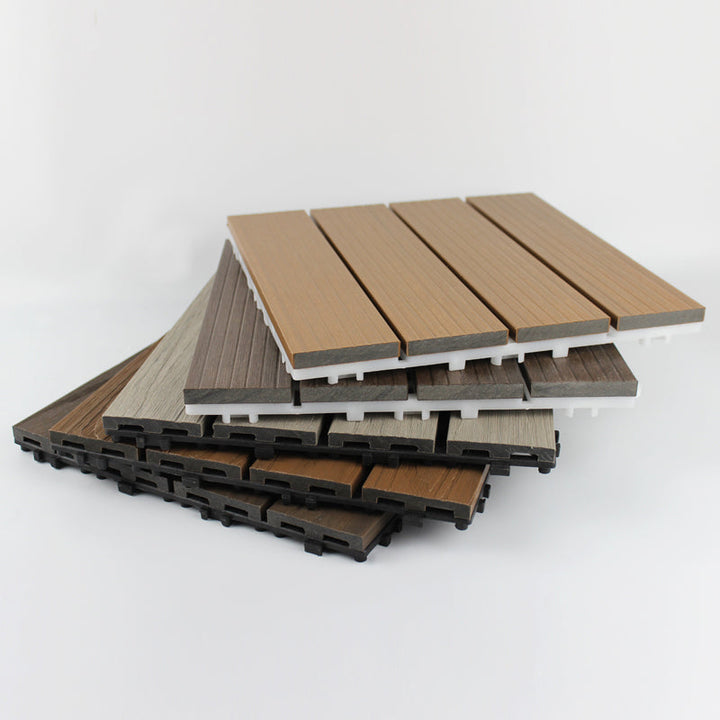 Lisslune | Outdoor Ground Board Strips Composite Waterproof Square Deck Board