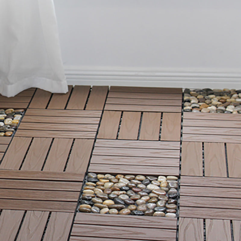 Lisslune | Outdoor Ground Board Strips Composite Waterproof Square Deck Board