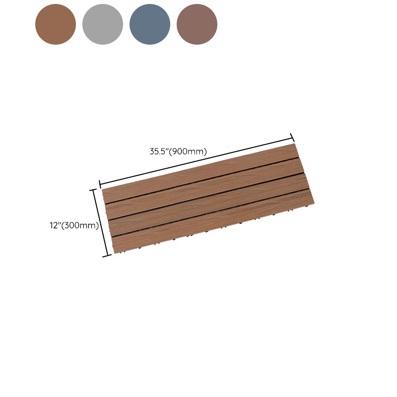 Lisslune | Outdoor Ground Board Strips Composite Waterproof Square Deck Board