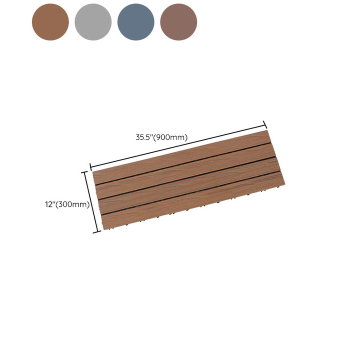 Lisslune | Outdoor Ground Board Strips Composite Waterproof Square Deck Board