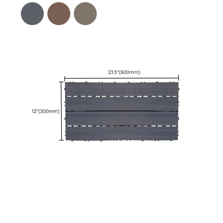 Lisslune | Outdoor Ground Board Strips Composite Waterproof Square Deck Board