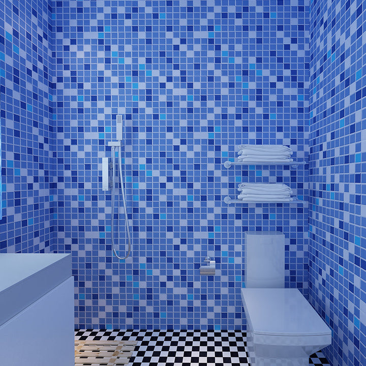 Lisslune | Colorful Mosaic Peel & Stick Tiles Waterproof Shower Wallpaper