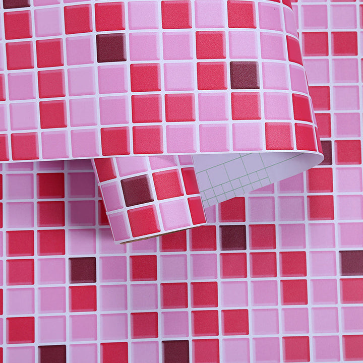 Lisslune | Colorful Mosaic Peel & Stick Tiles Waterproof Shower Wallpaper