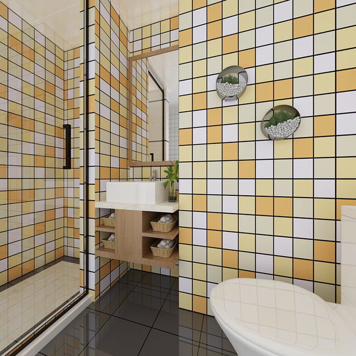 Lisslune | Colorful Mosaic Peel & Stick Tiles Waterproof Shower Wallpaper
