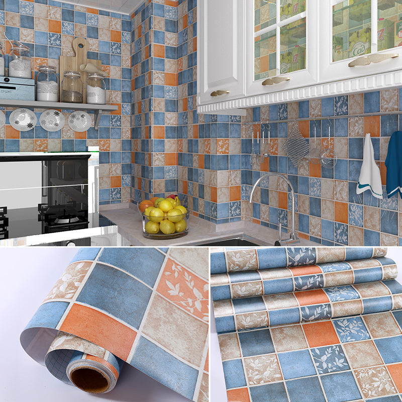 Lisslune | Colorful Mosaic Peel & Stick Tiles Waterproof Shower Wallpaper