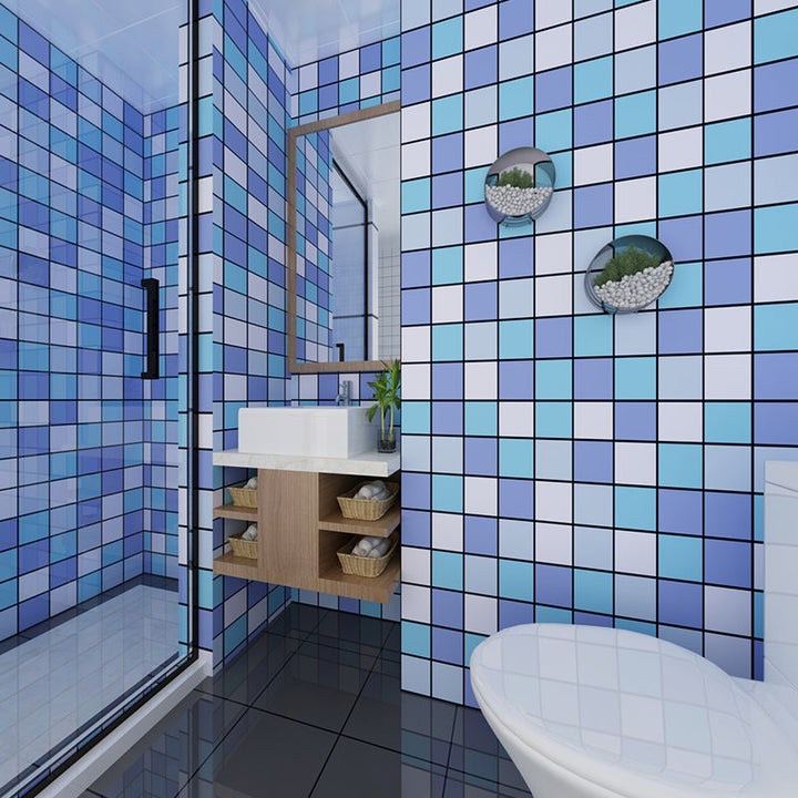 Lisslune | Colorful Mosaic Peel & Stick Tiles Waterproof Shower Wallpaper