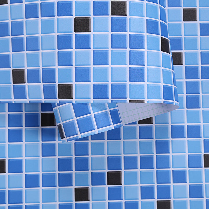 Lisslune | Colorful Mosaic Peel & Stick Tiles Waterproof Shower Wallpaper