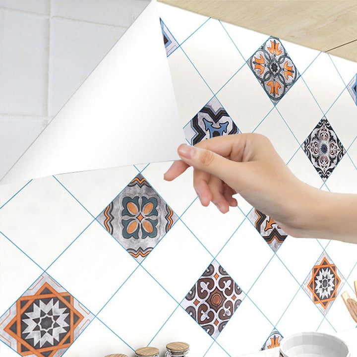 Lisslune | Grout Mosaic Peel & Stick Tile Waterproof Kitchen Backsplash Wallpaper