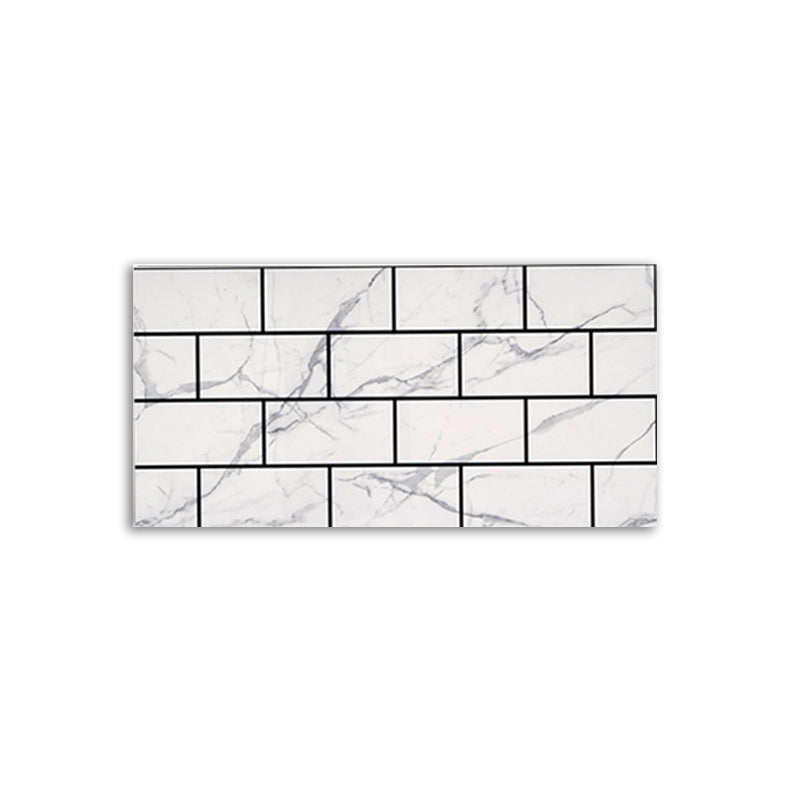 Lisslune | Brick Joint Peel & Stick Tile 30 cm x 60 cm Rectangular PVC Wallpaper