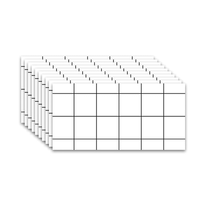 Lisslune | Brick Joint Peel & Stick Tile 30 cm x 60 cm Rectangular PVC Wallpaper