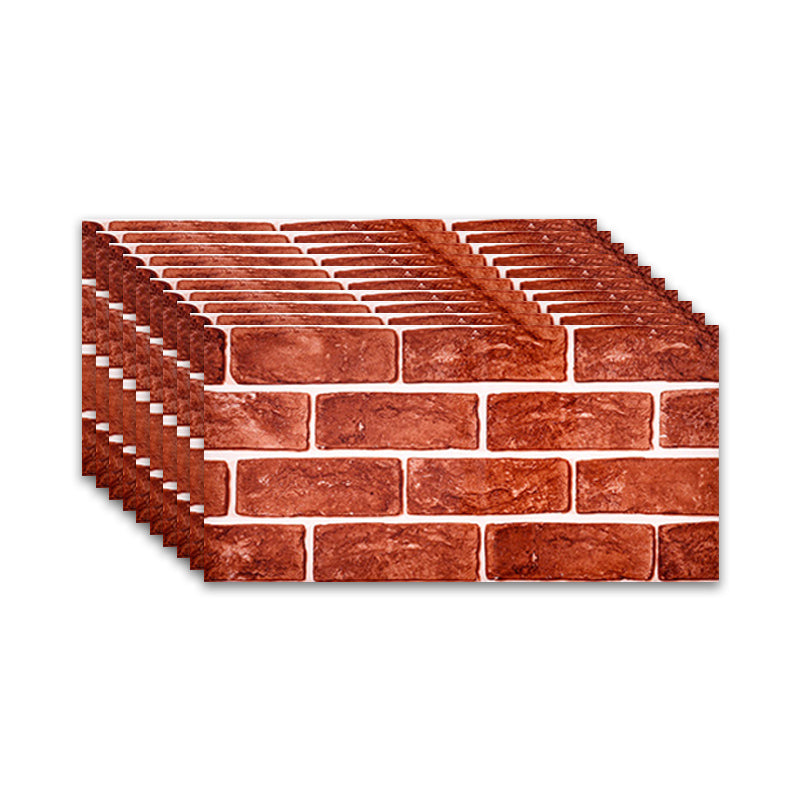 Lisslune | Brick Joint Peel & Stick Tile 30 cm x 60 cm Rectangular PVC Wallpaper
