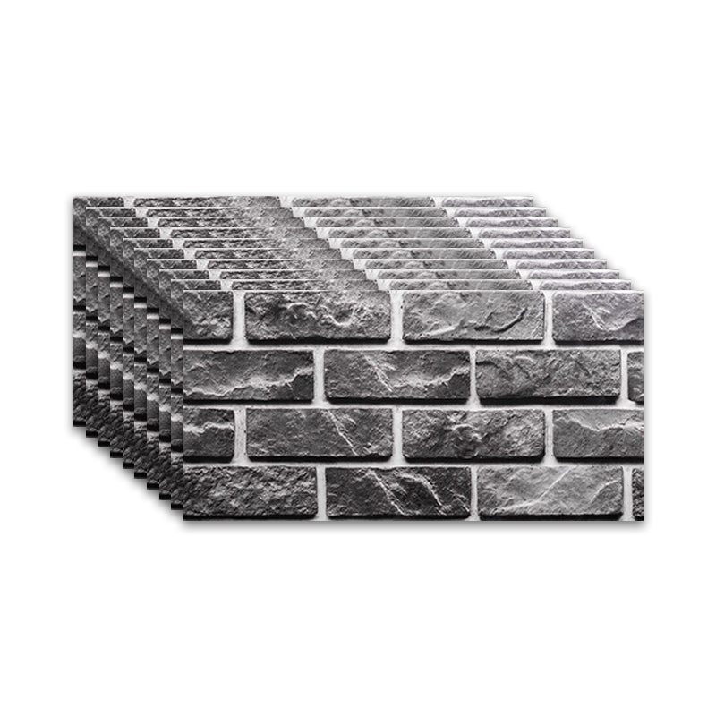 Lisslune | Brick Joint Peel & Stick Tile 30 cm x 60 cm Rectangular PVC Wallpaper