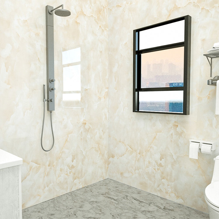 Lisslune | Marbleing Water-repellent Tile PVC Single Peel-and-stick Tile for Bathroom Back Wall