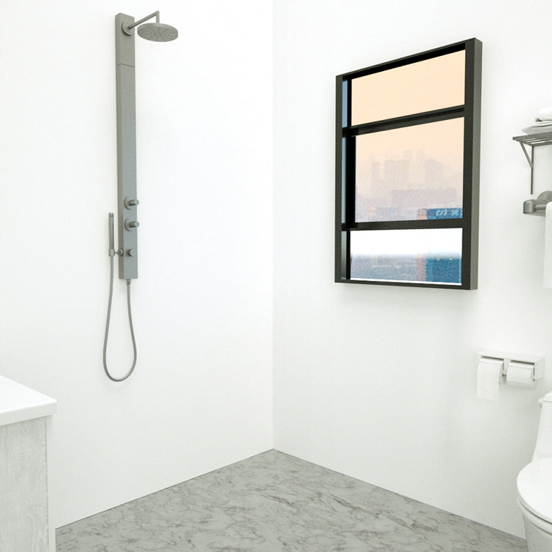 Lisslune | Marbleing Water-repellent Tile PVC Single Peel-and-stick Tile for Bathroom Back Wall