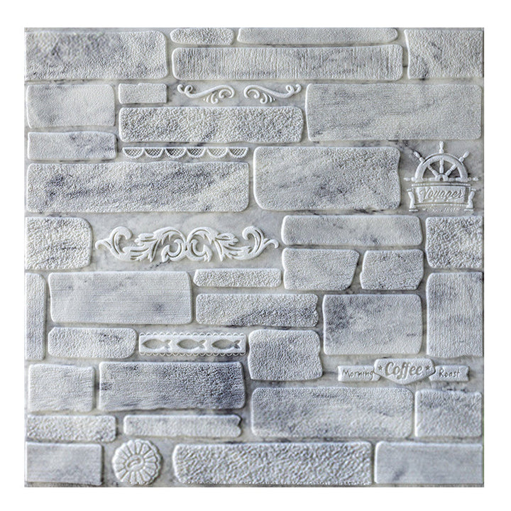 Lisslune | Modern Wall Covering Peel and Stick Brick 3D Print Waterproof Wall Panel