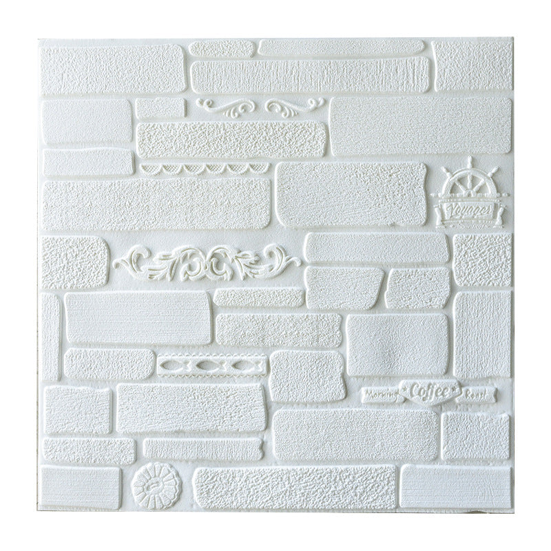 Lisslune | Modern Wall Covering Peel and Stick Brick 3D Print Waterproof Wall Panel