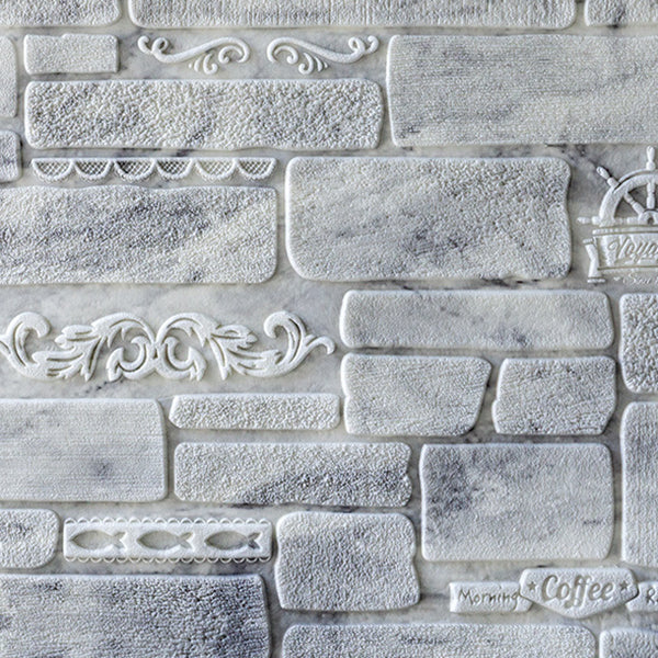 Lisslune | Modern Wall Covering Peel and Stick Brick 3D Print Waterproof Wall Panel