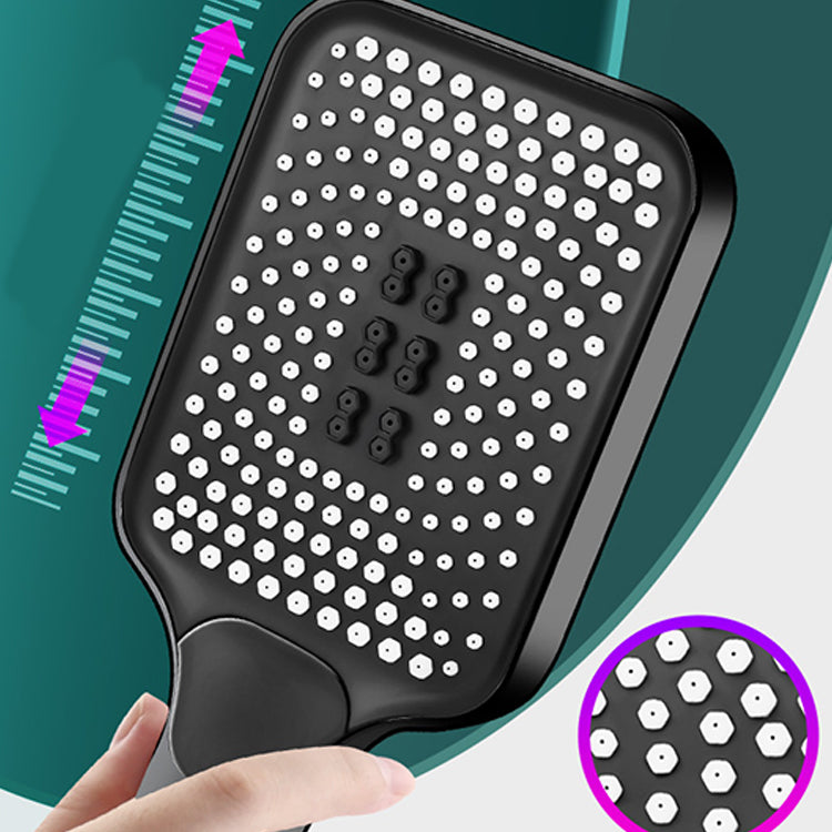 Lisslune | Modern Rectangular Hand Shower in Black 3 Spray Wall Mounted Hand Shower