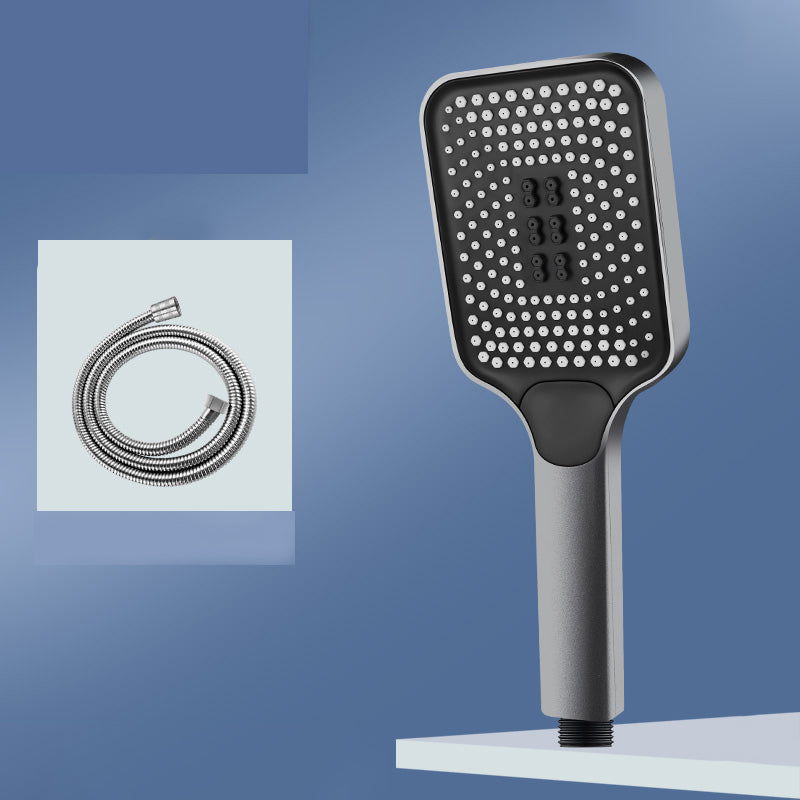 Lisslune | Modern Rectangular Hand Shower in Black 3 Spray Wall Mounted Hand Shower
